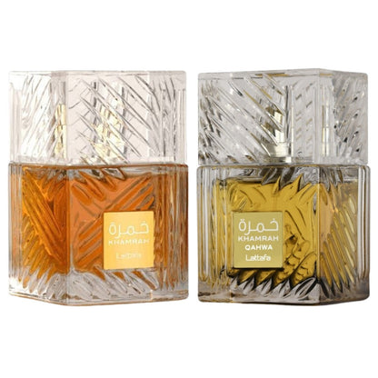 Lattafa Khamrah & Lattafa Khamrah Qahwa 10ml Decant Set of 2