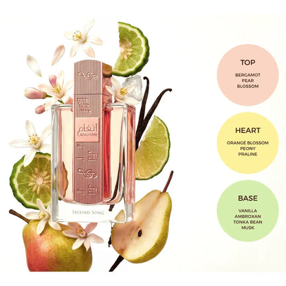 LATTAFA ANGHAM SECOND SONG EAU DE PARFUM FOR WOMEN 100ml