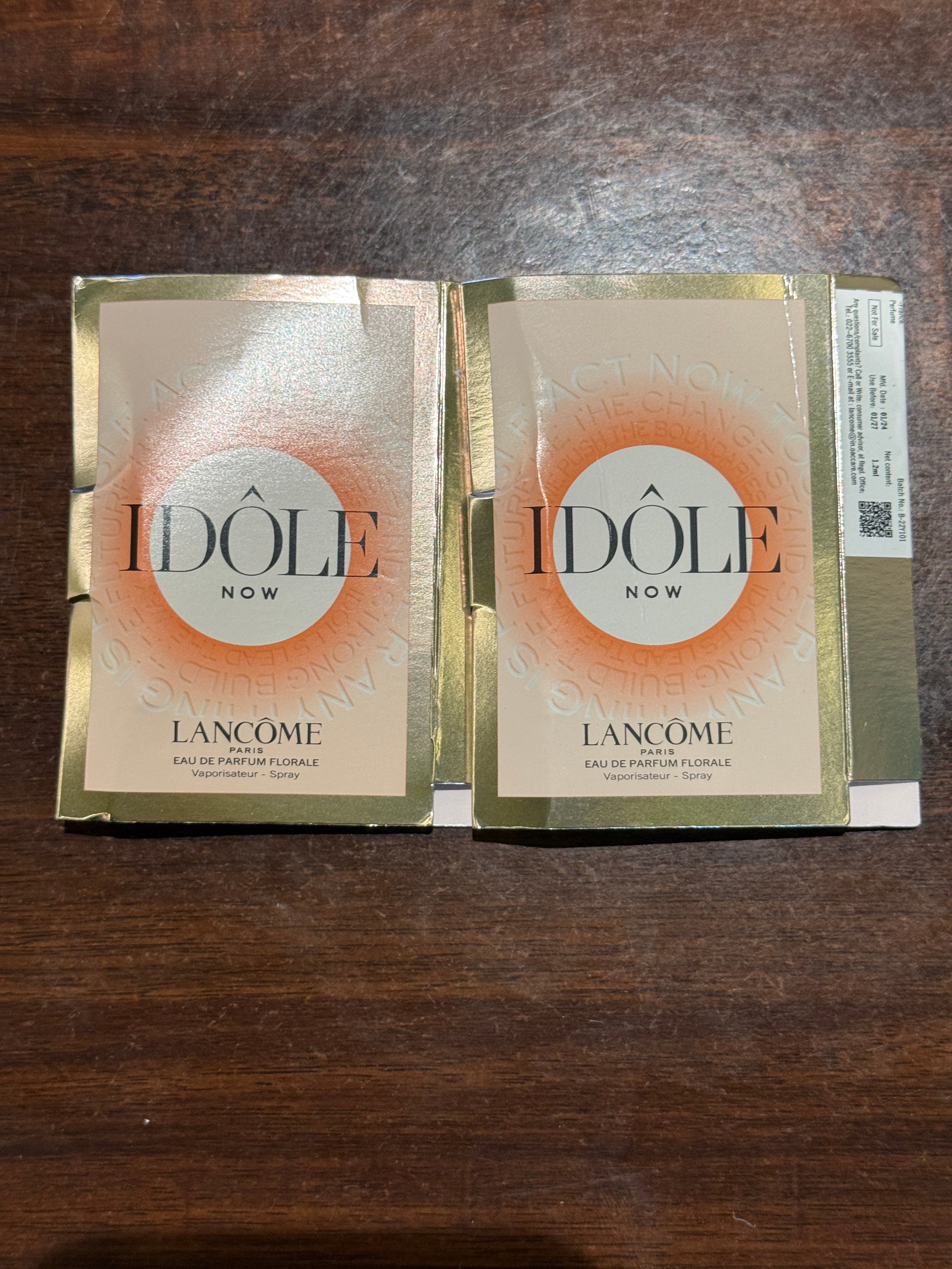 Lancome Idole Eau De Parfum 1.2ml Vial for Women Set Of 2 Vials