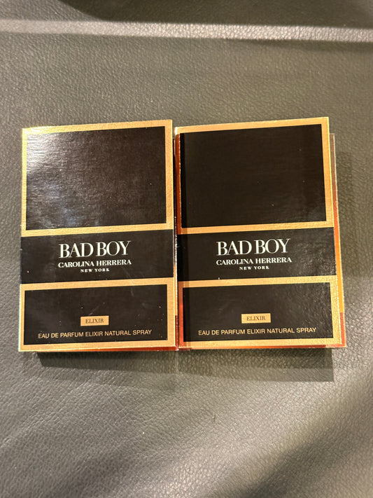 Carolina Herrera Bad Boy Elixir EDP 1.5ml Vial Set Of 2 Vials