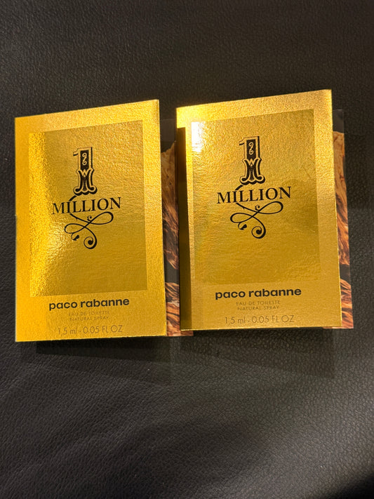Paco Rabanne One Million EDT 1.5ml Vial  Set of 2 Vials