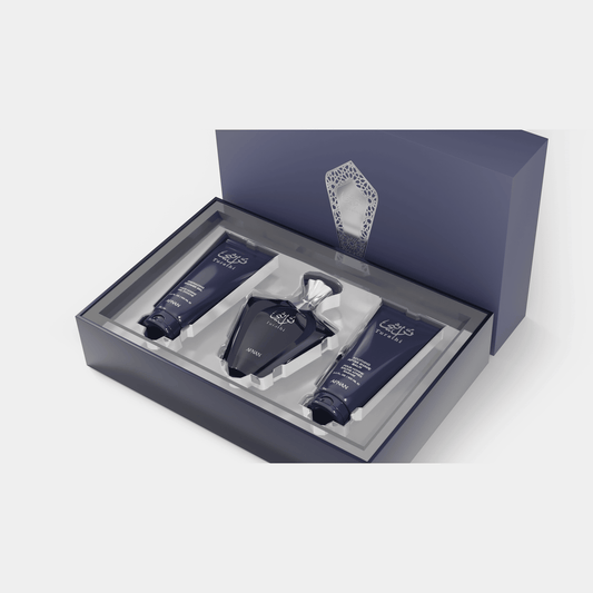 Afnan Turathi Homme Blue Gift Set – Eau De Parfum + Shower Gel + After Shave – Luxurious Perfume Gift Set For Men