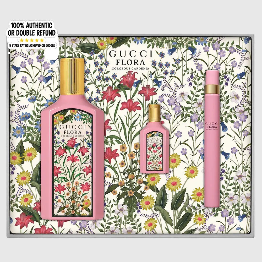 Gucci Flora Gorgeous Gardenia Eau De Parfum Gift Set For Women