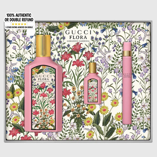 Gucci Flora Gorgeous Gardenia Eau De Parfum Gift Set For Women