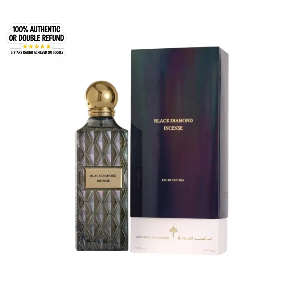 IBRAHEEM AL QURASHI BLACK DIAMOND INCENSE EAU DE PARFUM 150ML FOR MEN