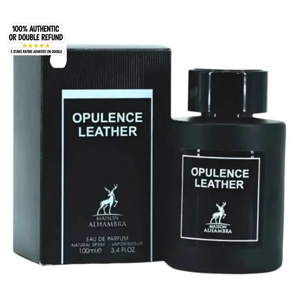 MAISON ALHAMBRA OPULENCE LEATHER)EAU DE PARFUM 100ML FOR MEN