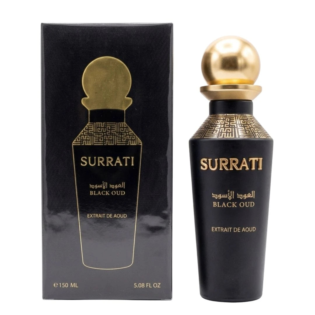 Surrati Black Oud For Men And Women Extrait De Aoud 150ml