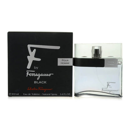 Salvatore Ferragamo F By Ferragamo Black Eau De Toilette For Men 100ml