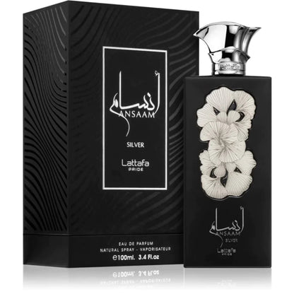 Lattafa Pride Ansaam Silver Eau De Parfum 100ml For Men & Women