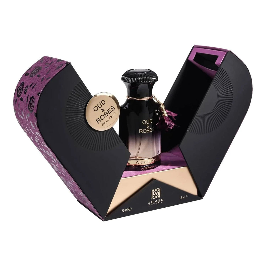 Ahmed Al Maghribi Oud & Roses Eau De Parfum For Unisex 60ml